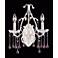 Opulence Two Light 12" Wide White Rose Crystal Wall Sconce