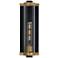 Opulent-Outdoor Wall Mount - Black/Antique Brass