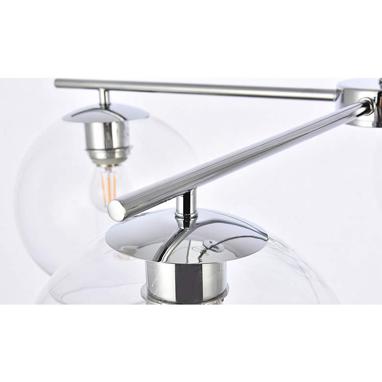 Image 5 Opus 30 3/4" Wide Chrome 4-Light Chandelier more views