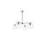 Opus 30 3/4" Wide Chrome 4-Light Chandelier