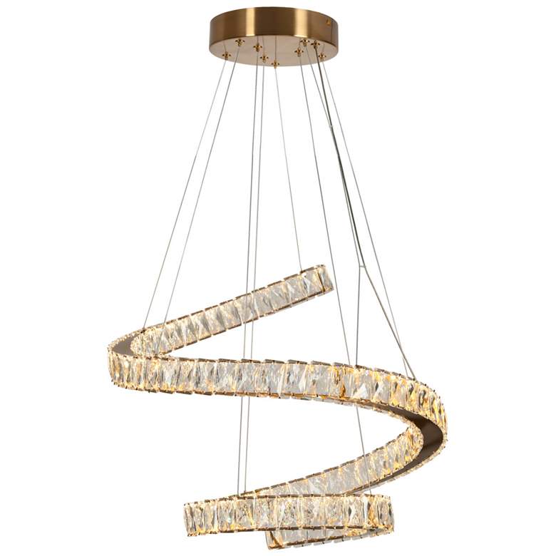 Image 1 Oputant 1-Light LED Crystal Chandelier
