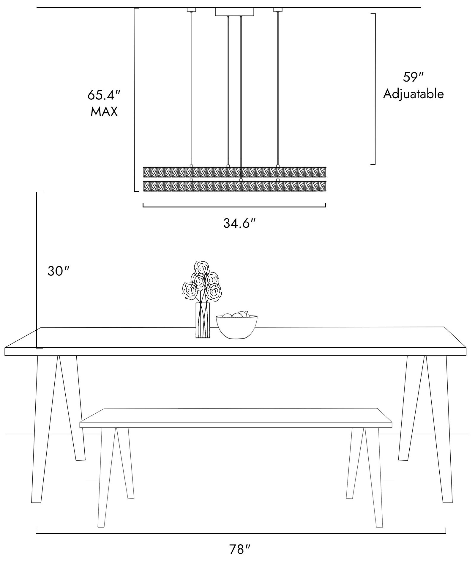 Image 5 Oputant 2-Light LED Crystal Island Chandelier more views