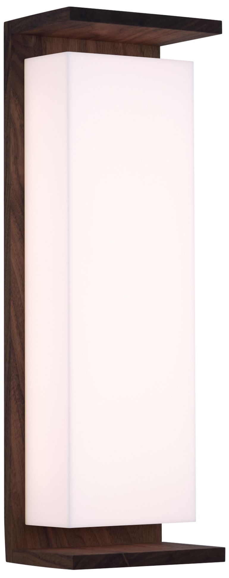 Ora 17.75" Dark Stained Walnut 3000K LED Sconce