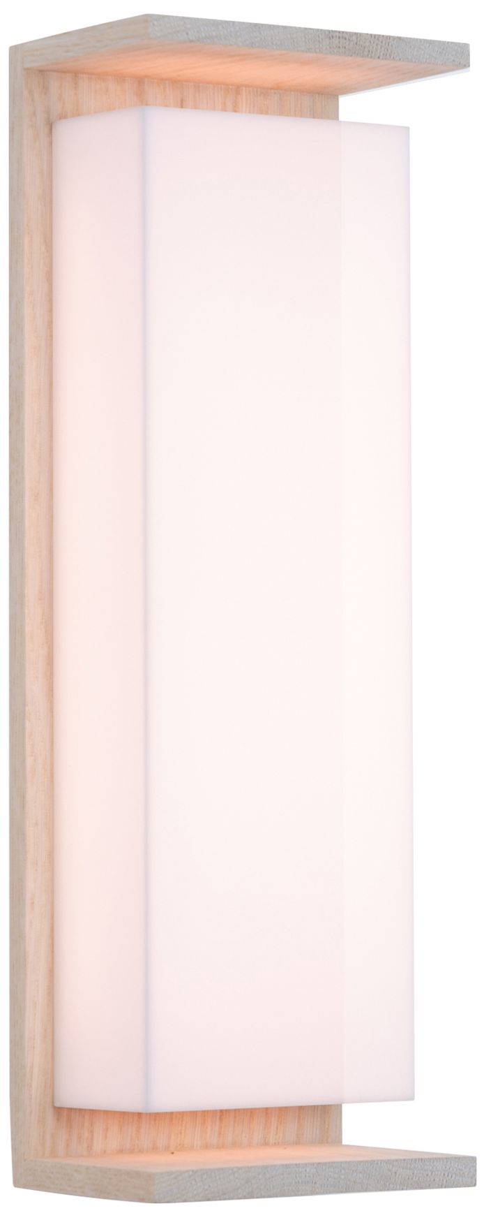 Ora 17.75" White Washed Oak 3000K LED Sconce