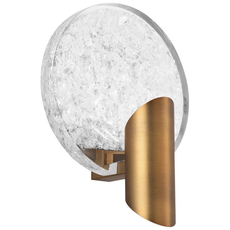 Image 1 Oracle 9.38"H x 7"W 1-Light Wall Sconce in Aged Brass