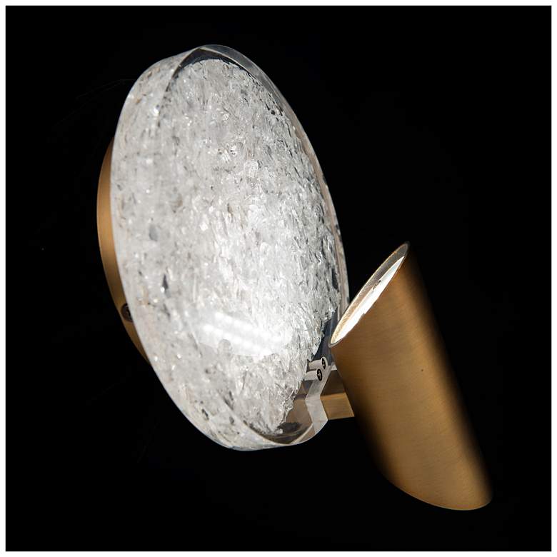 Image 2 Oracle 9.38"H x 7"W 1-Light Wall Sconce in Aged Brass more views