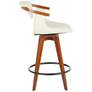 Thumbnail2 of Oracle Counter Stool in Bamboo and Cream Faux Leather by LumiSource more views