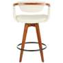 Thumbnail4 of Oracle Counter Stool in Bamboo and Cream Faux Leather by LumiSource more views