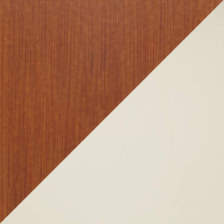 Image 7 Oracle Counter Stool in Bamboo and Cream Faux Leather by LumiSource more views