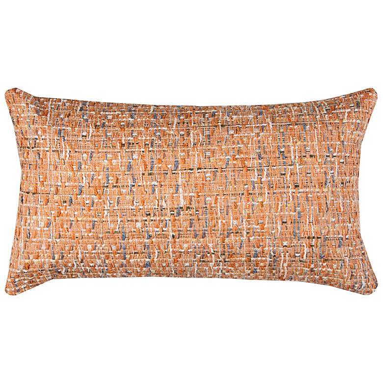 Image 1 Orange All Over Threaded 26x14 Decorative Filled Pillow