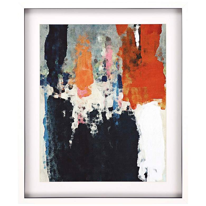 Image 1 Orange Crush III 38" High Framed Giclee Wall Art
