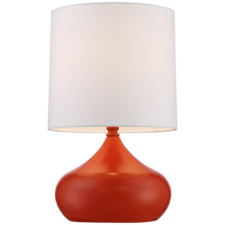 Orange Droplet 14 3/4&quot; Small Modern Accent Lamps Set of 2 more views