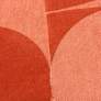 3_Orange Geometric 20" x 20" Poly Filled Throw Pillow more views