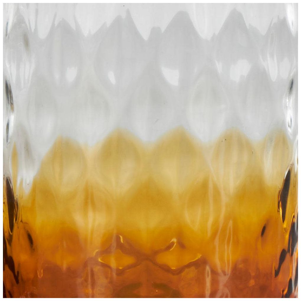 Orange Glass Nautical Decorative Jars, S/2 9", 7"H