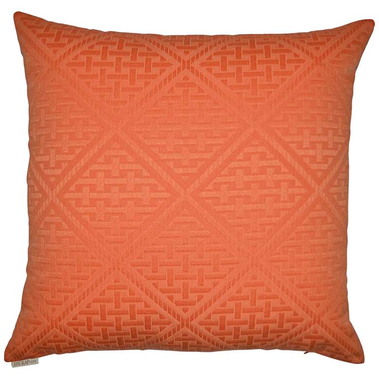 Image 1 Orange Paragon 22" Square Indoor-Outdoor Throw Pillow