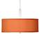 Orange Polyester 16" Wide Pendant Light
