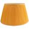 Orange Softback Shirred Pleated Silk Lamp Shade 10x12x8 (Spider)