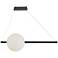 Orb 36" Wide Black LED Linear Chandelier