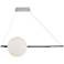 Orb 36" Wide Chrome LED Linear Bar Pendant Light