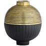 Orb Box - Matte Black - Antique Brass