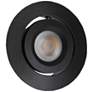 Orba 2" Wide Black LED Recessed Mount Under Cabinet Light