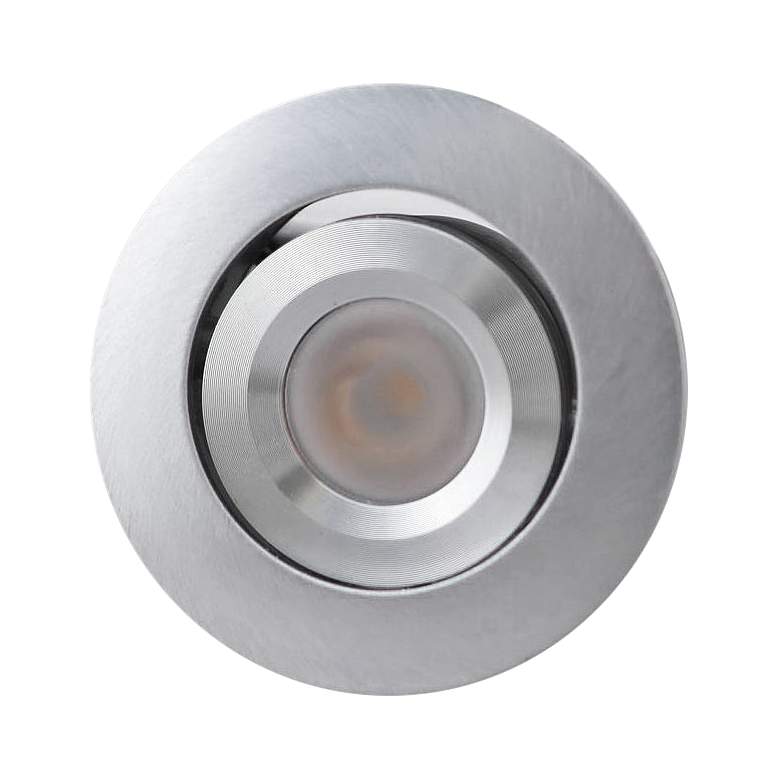 Image 1 Orba 2 inch Wide Silver LED Recessed Mount Under Cabinet Light