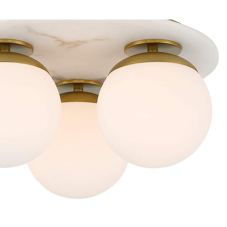 Image 2 Orban 15" Wide Soft Brass 3-Light Ceiling Light more views