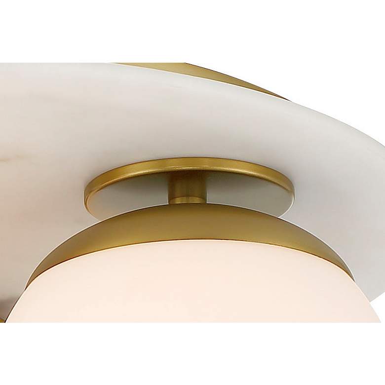 Image 3 Orban 15" Wide Soft Brass 3-Light Ceiling Light more views