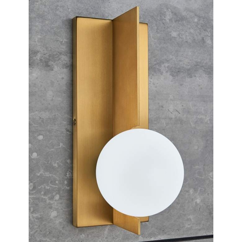 Image 2 Orbel 13" High Aged Brass Wall Sconce