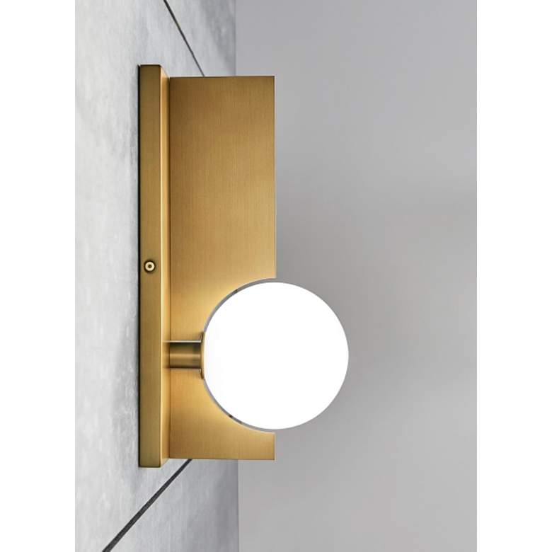 Image 5 Orbel 13" High Aged Brass Wall Sconce more views
