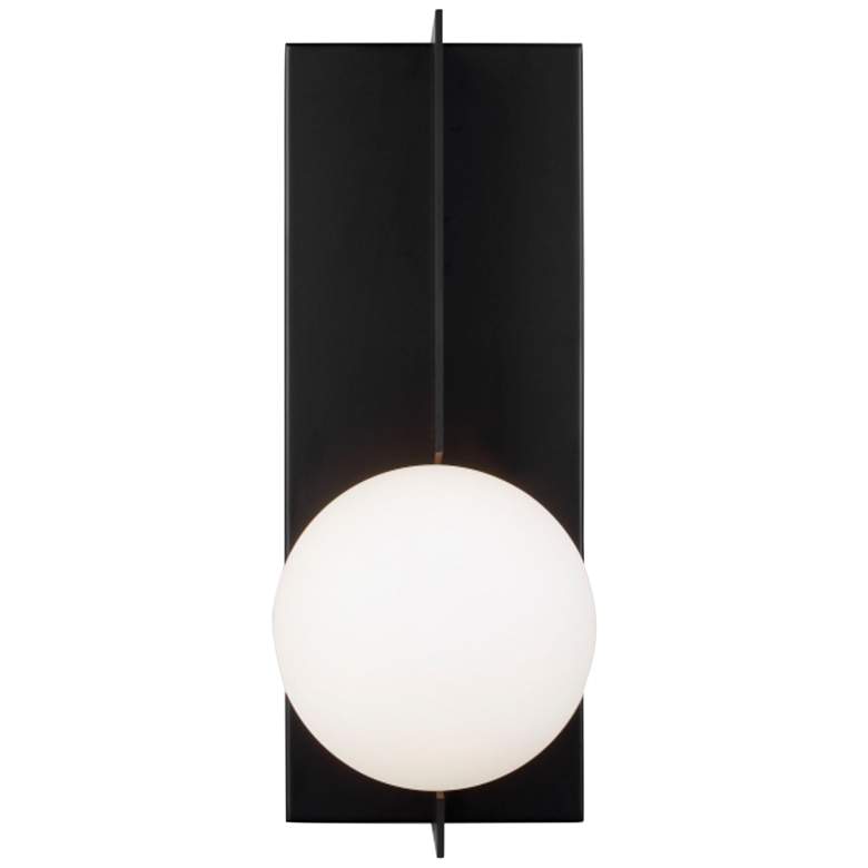 Image 1 Orbel 13 inch High Matte Black Wall Sconce