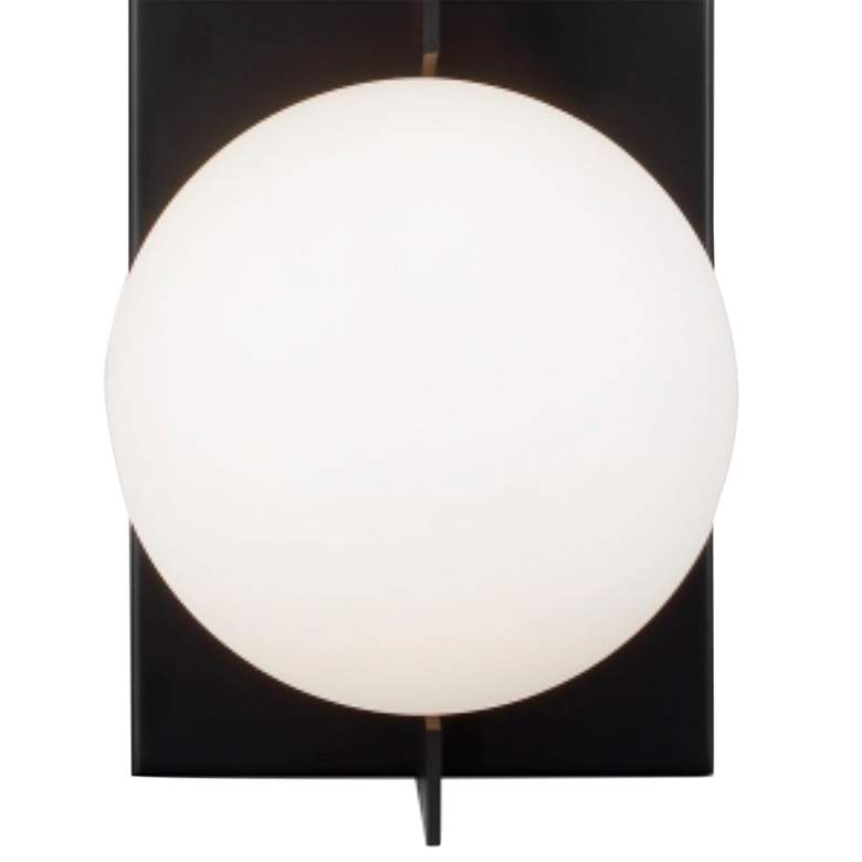 Image 2 Orbel 13" High Matte Black Wall Sconce more views