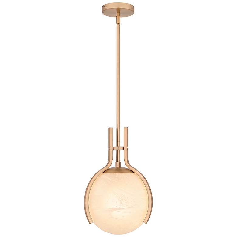 Image 2 Orbit 1-Light Bronze Gold Pendant Light