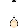 2_Orbit 1-Light Matte Black Pendant Light