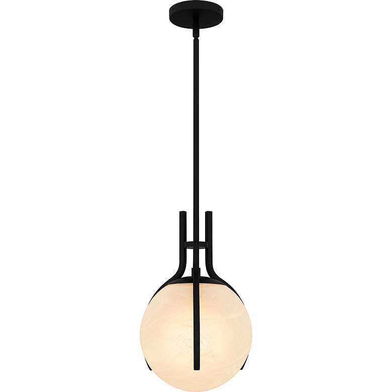 Image 4 Orbit 1-Light Matte Black Pendant Light more views