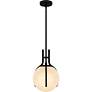 4_Orbit 1-Light Matte Black Pendant Light more views