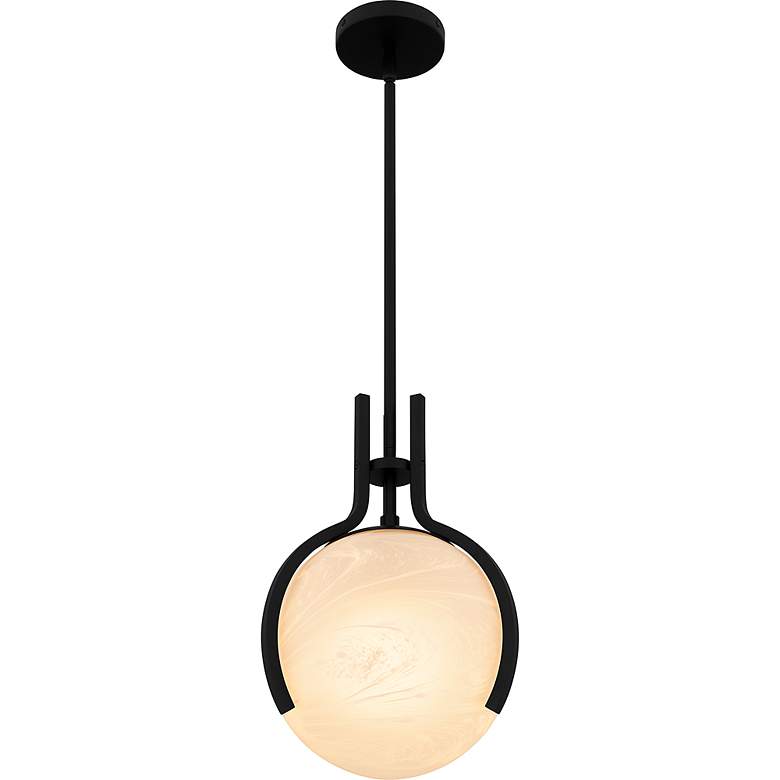Image 5 Orbit 1-Light Matte Black Pendant Light more views