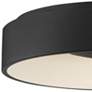 Orbit 17 3/4" High Black Drum LED Ceiling Light
