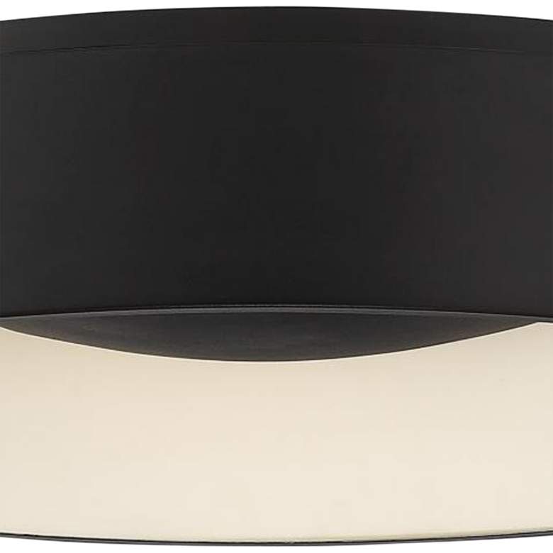 Image 4 Orbit 17 3/4 inch High Black Drum LED Ceiling Light more views