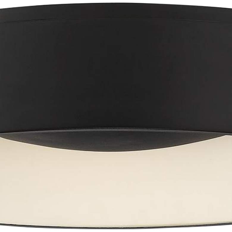 Image 4 Orbit 17 3/4" High Black Drum LED Ceiling Light more views