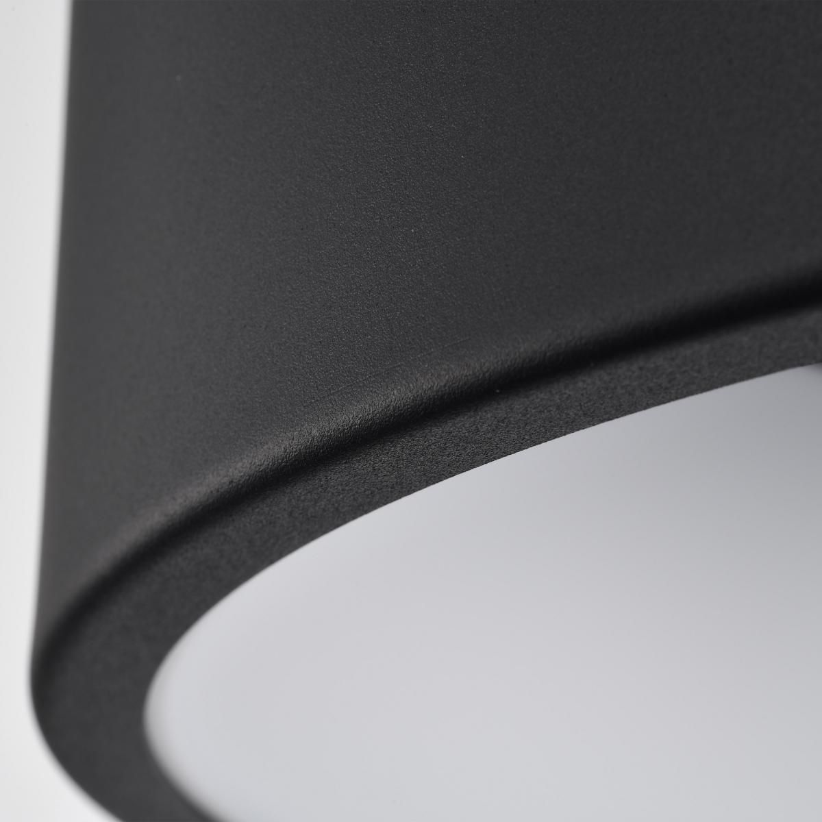 Image 7 Orbit 17 3/4" High Black Drum LED Ceiling Light more views