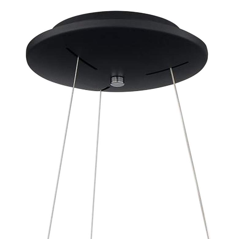 Image 3 Orbit 17 3/4" Wide Black LED Pendant Light more views