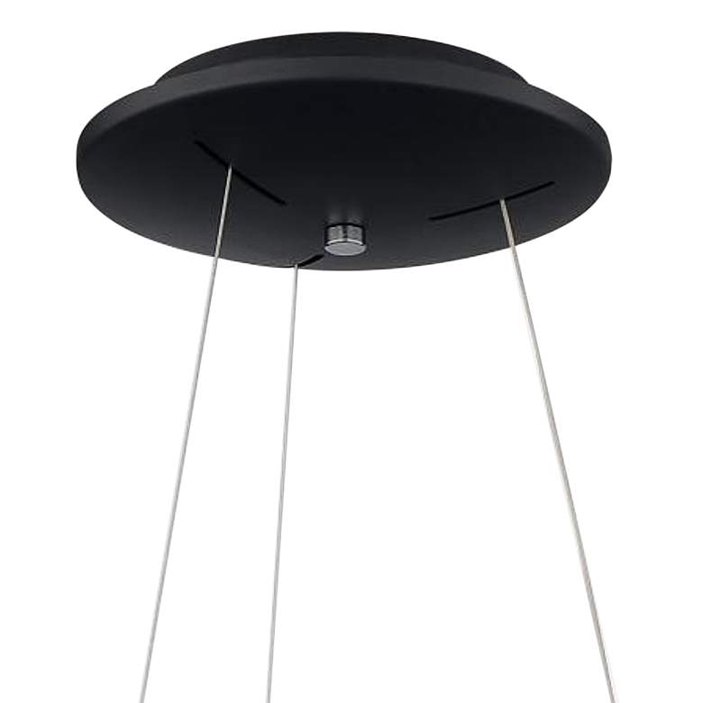 Image 3 Orbit 17 3/4 inch Wide Black LED Pendant Light more views