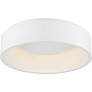 4_Orbit 17 3/4" Wide White Drum LED Ceiling Light more views