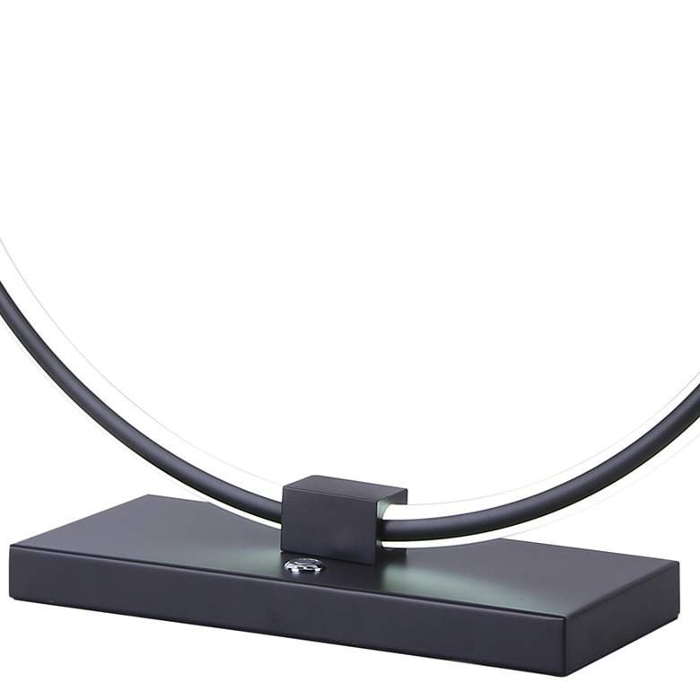 Image 4 Orbit 21 1/2" High Black Open Ring LED Accent Table Lamp more views