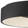 Orbit 23 1/4" Wide Black Drum LED Ceiling Light