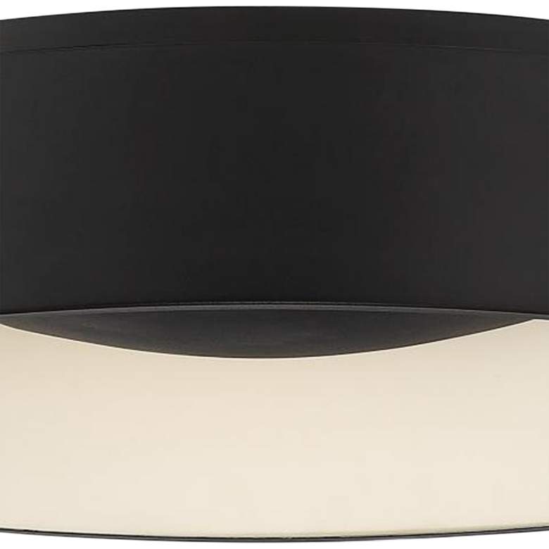 Image 4 Orbit 23 1/4 inch Wide Black Drum LED Ceiling Light more views