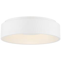 Orbit 23 1/4&quot; Wide White Drum LED Ceiling Light