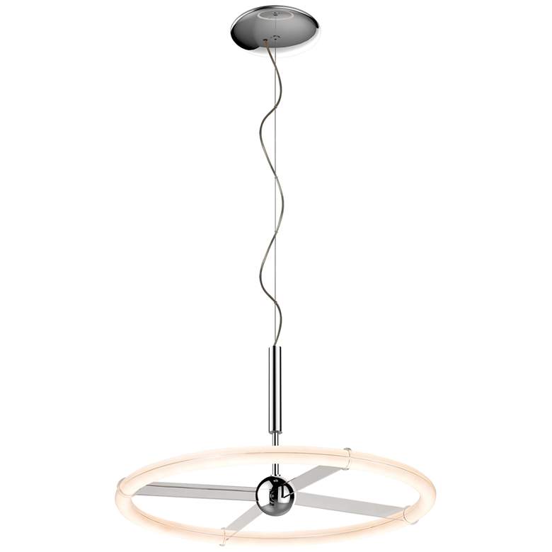 Image 1 Orbit 28" Chrome Pendant