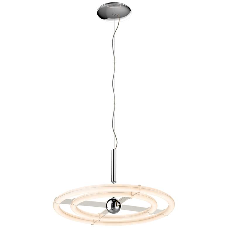 Image 1 Orbit 28" Chrome Pendant